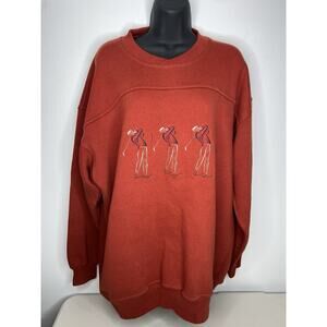 Vintage Crable Classics Golf Sweatshirt Burgundy 90’s Retro Men’s Size Large